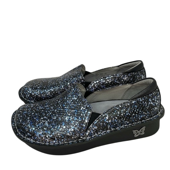 ALEGRIA Shoes Debra Blue Racer Slip On Comfort Clog Size 37 or 7 - Picture 6 of 11